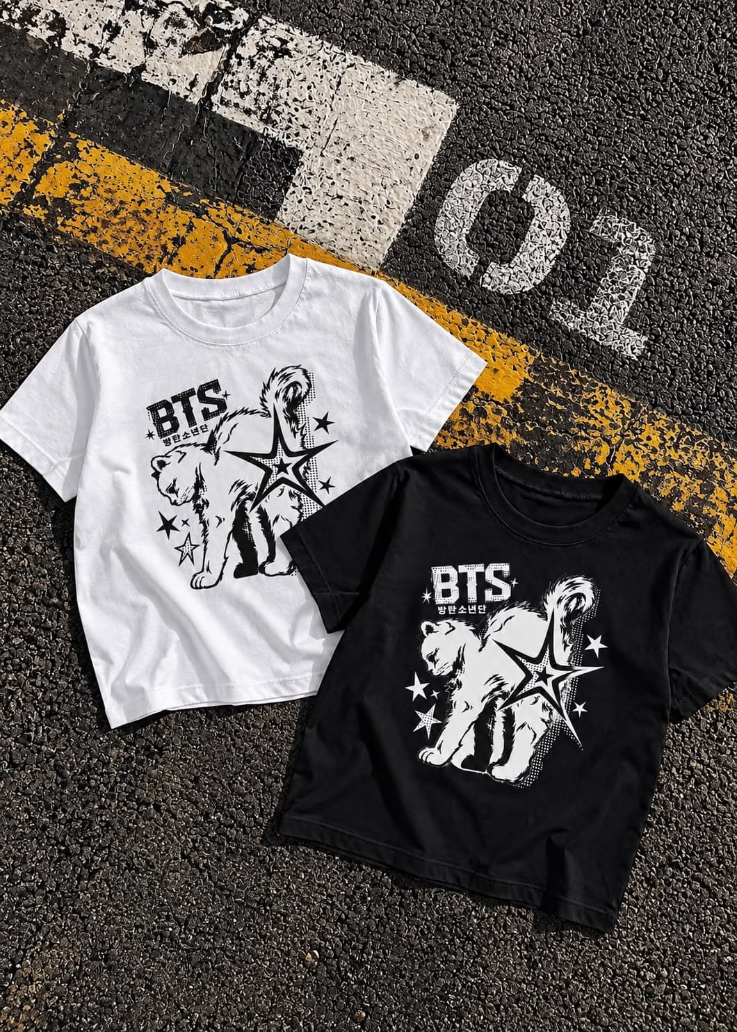 Remera BTS gato